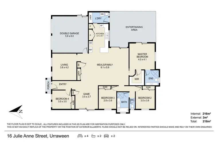 Floorplan of Homely house listing, 16 Julie Anne Street, Urraween QLD 4655