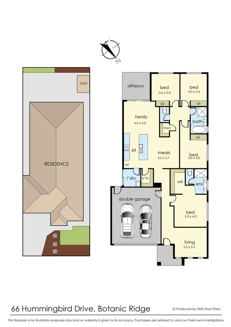 Floorplan of Homely house listing, 66 Hummingbird Drive, Botanic Ridge VIC 3977