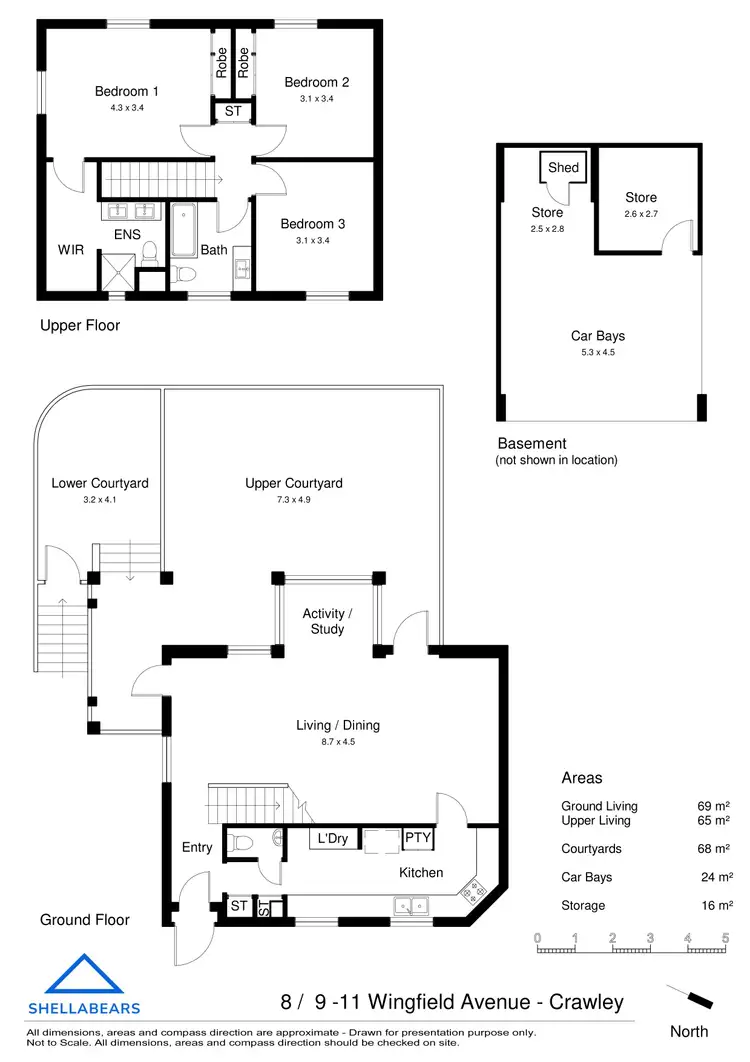 Floorplan of Homely townhouse listing, 8 / 9-11 Wingfield Avenue, Crawley WA 6009
