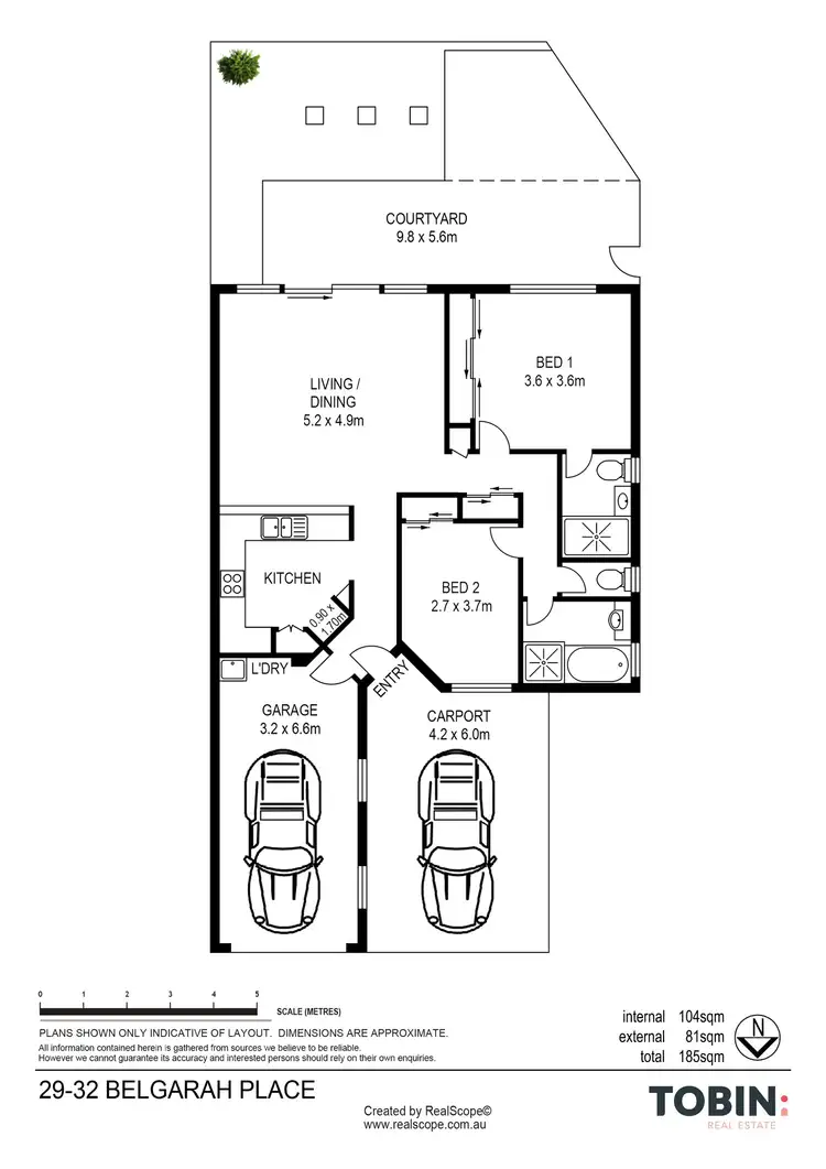 Floorplan of Homely townhouse listing, 29/32 Belgarah Place, Carina QLD 4152