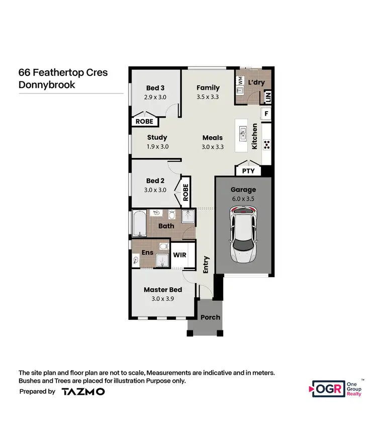 Floorplan of Homely house listing, 66 Feathertop Crescent, Donnybrook VIC 3064