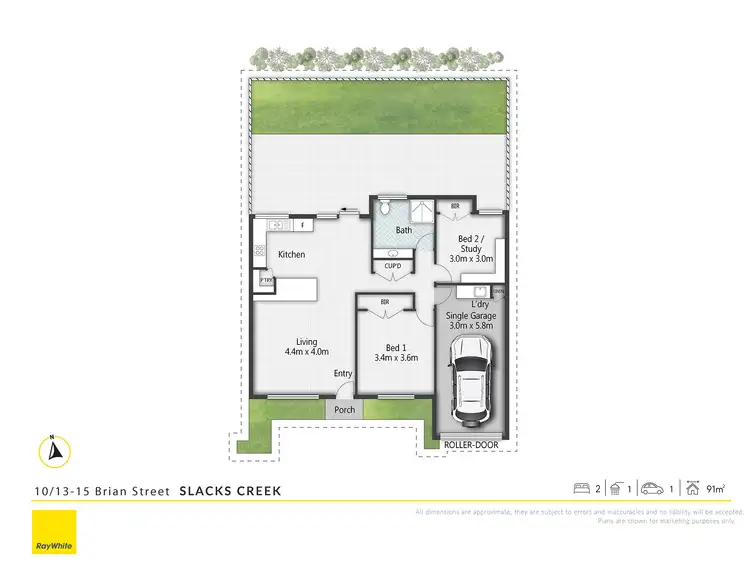 Floorplan of Homely unit listing, 10/15 Brian Street, Slacks Creek QLD 4127