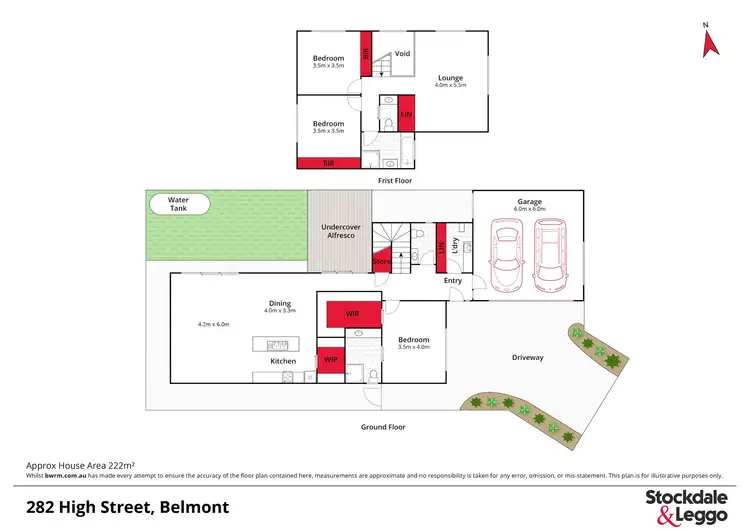 Floorplan of Homely townhouse listing, 282 High Street, Belmont VIC 3216