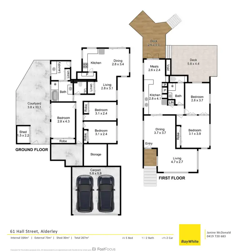 Floorplan of Homely house listing, 61 Hall Street, Alderley QLD 4051