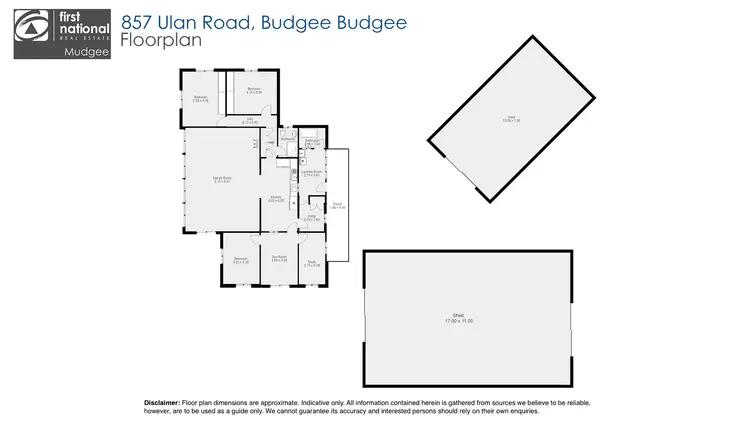 Floorplan of Homely rural property listing, 857 Ulan Road, Budgee Budgee NSW 2850