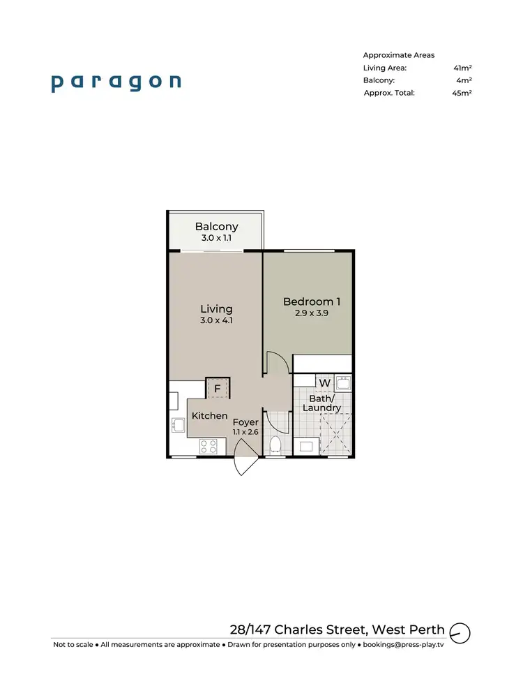 Floorplan of Homely unit listing, 28/147 Charles Street, West Perth WA 6005