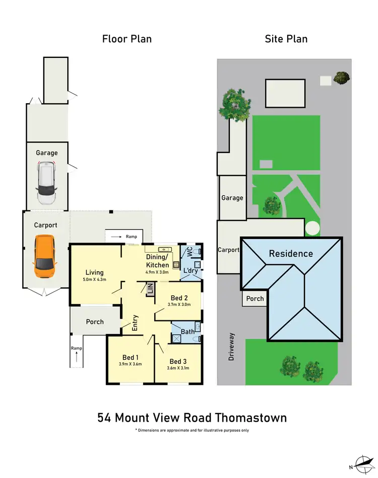 Floorplan of Homely house listing, 54 Mount View Road, Thomastown VIC 3074