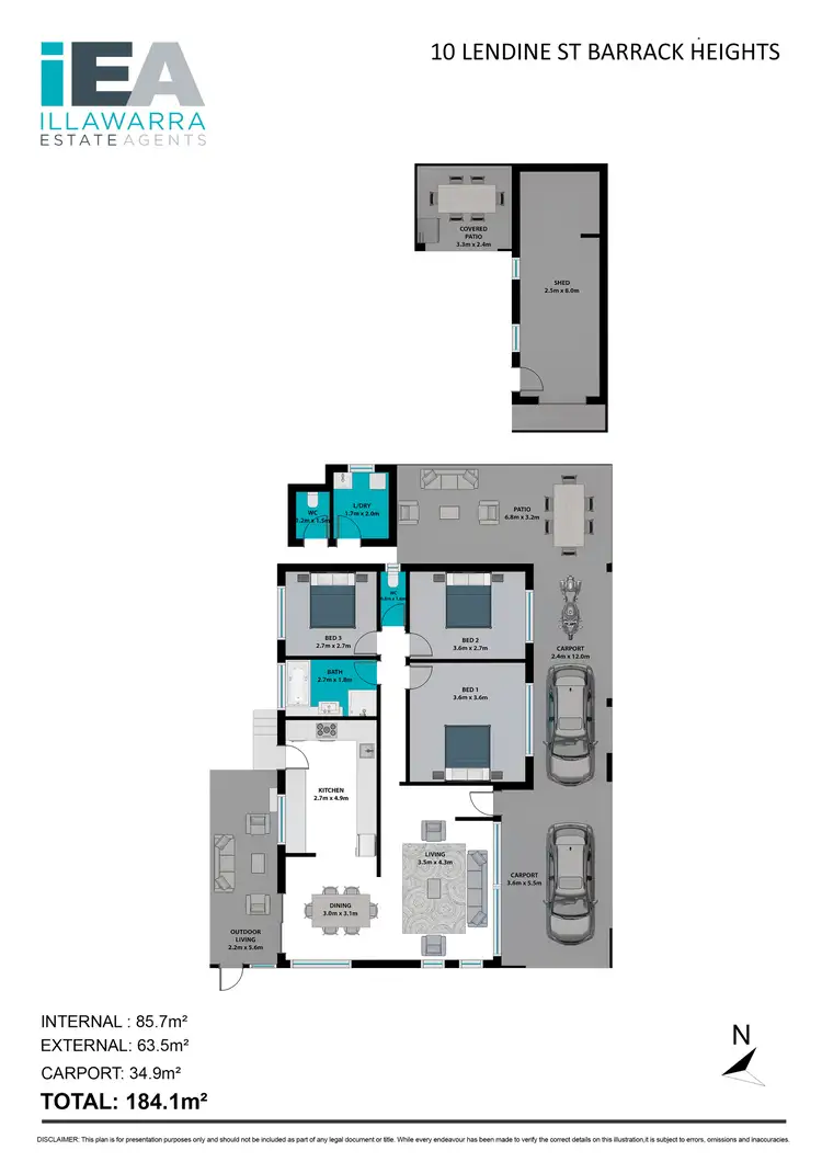 Floorplan of Homely house listing, 10 Lendine Street, Barrack Heights NSW 2528
