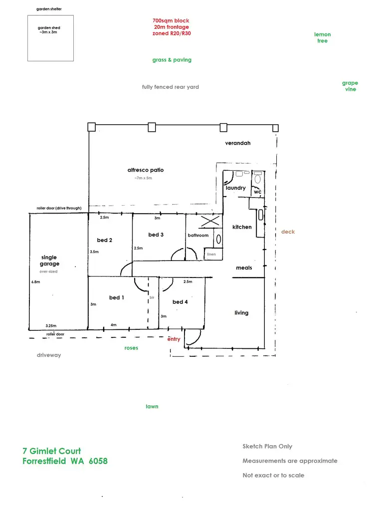 Floorplan of Homely house listing, 7 Gimlet Court, Forrestfield WA 6058