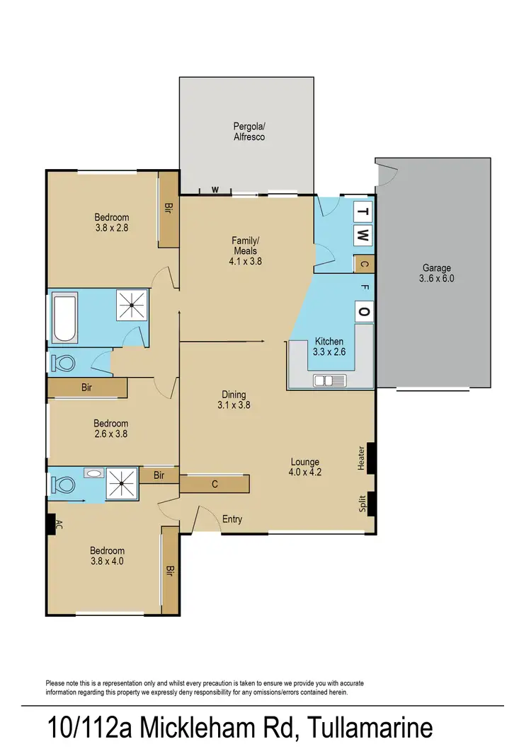 Floorplan of Homely villa listing, 10/112A Mickleham Road, Tullamarine VIC 3043
