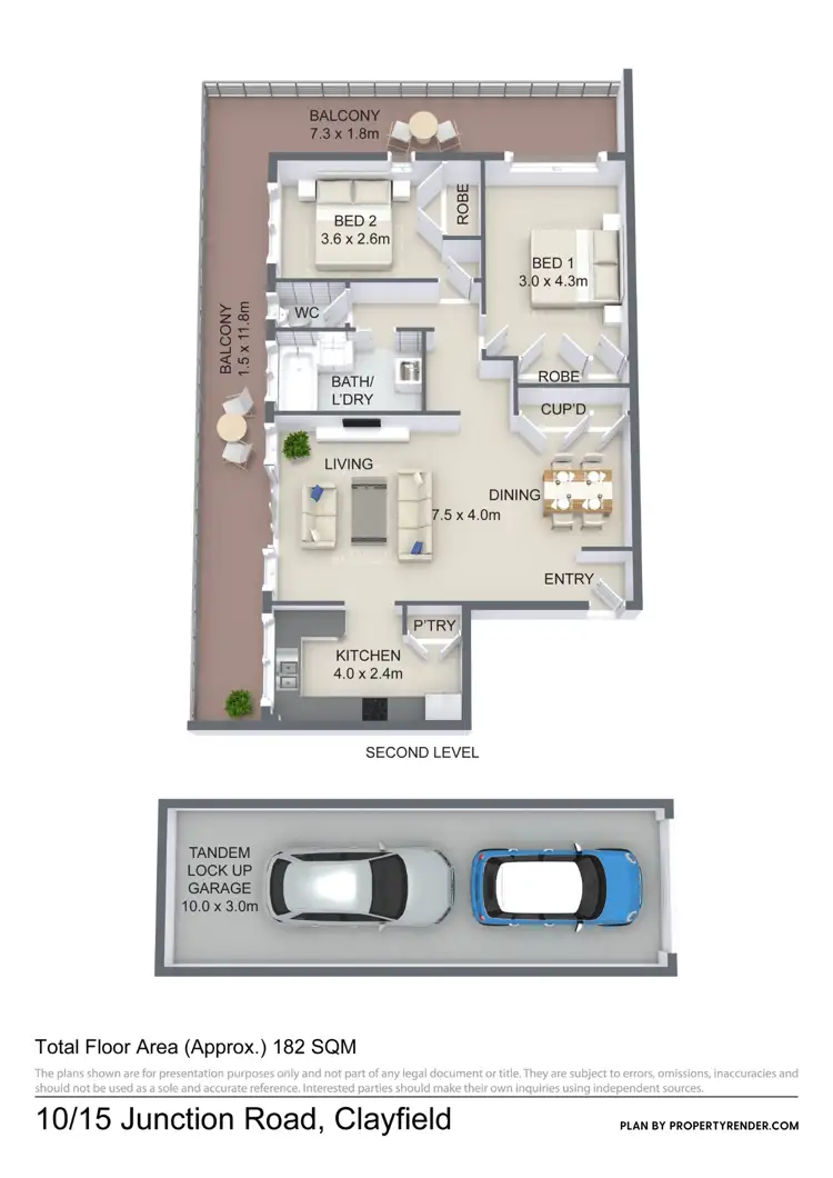 Floorplan of Homely unit listing, 10/15 Junction Road, Clayfield QLD 4011