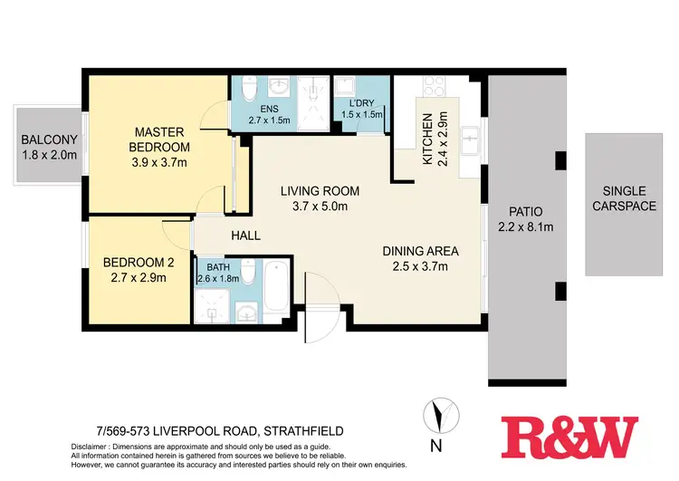 Floorplan of Homely apartment listing, 7/569-573 LIVERPOOL ROAD, Strathfield NSW 2135