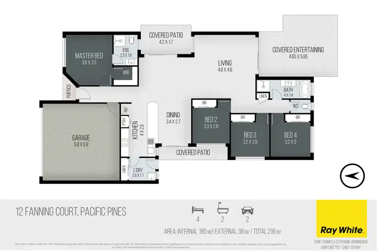 Floorplan of Homely house listing, 12 Fanning Court, Pacific Pines QLD 4211