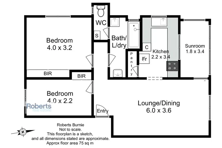 Floorplan of Homely unit listing, 6/3 Vernon Place, Burnie TAS 7320