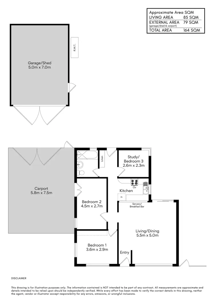 Floorplan of Homely house listing, 5 Limpsfield Avenue, Hawthorndene SA 5051