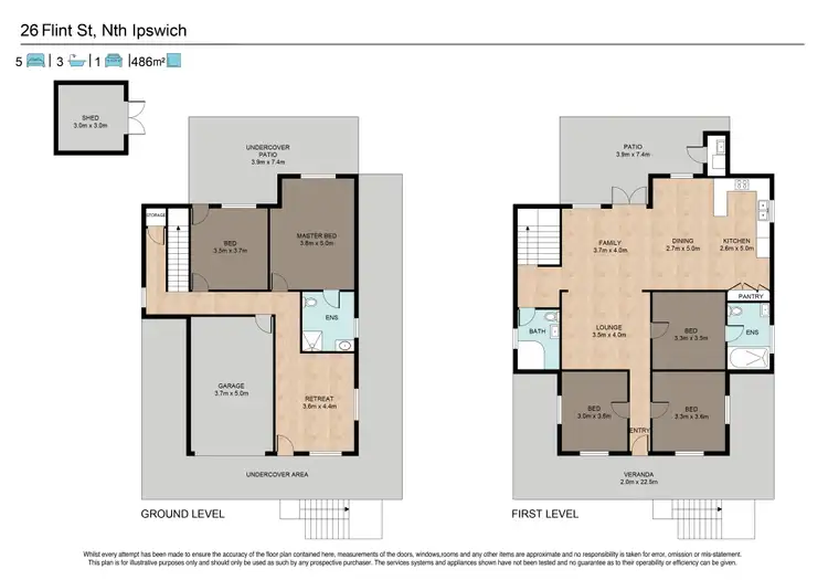 Floorplan of Homely house listing, 26 Flint Street, North Ipswich QLD 4305