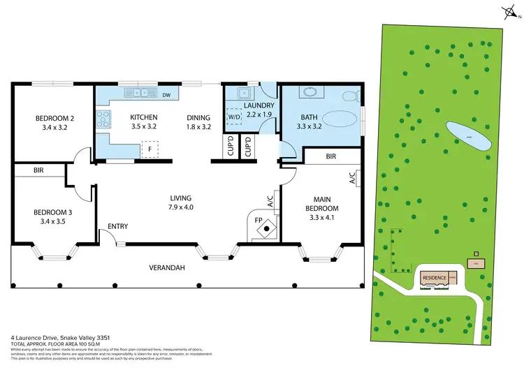 Floorplan of Homely house listing, 4 Laurence Drive, Snake Valley VIC 3351