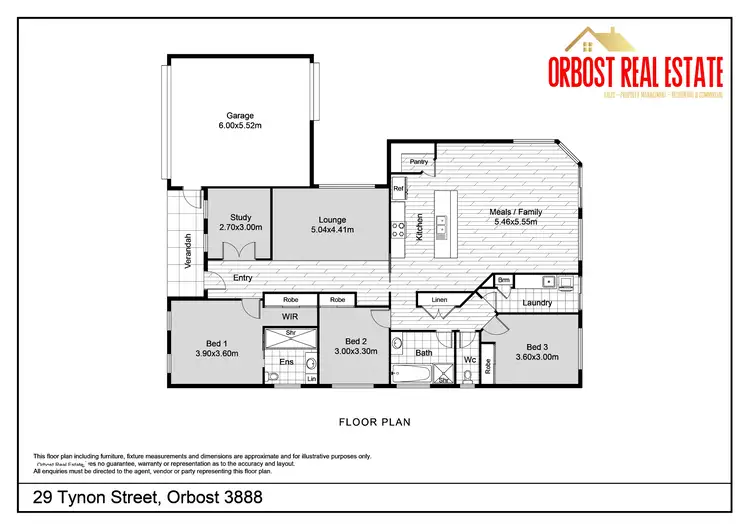 Floorplan of Homely house listing, 29 TYNON STREET, Orbost VIC 3888