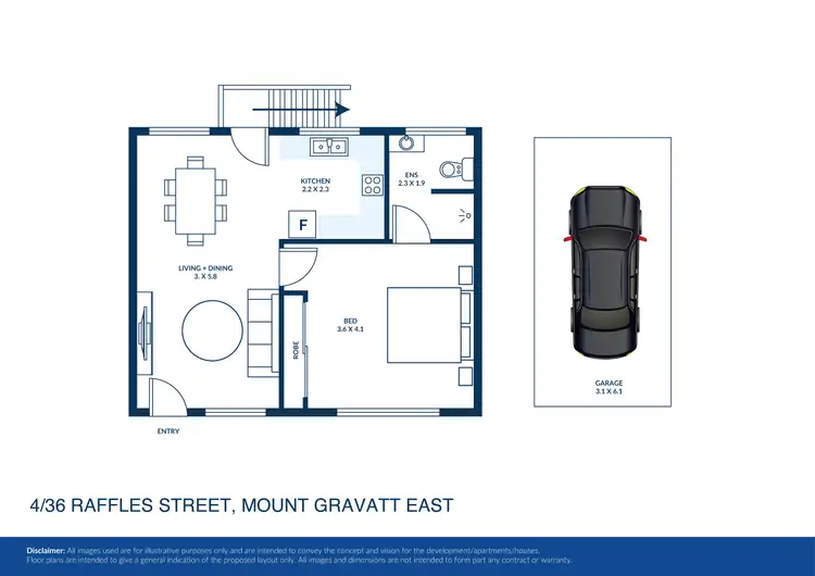 Floorplan of Homely unit listing, 4/36 Raffles Street, Mount Gravatt East QLD 4122