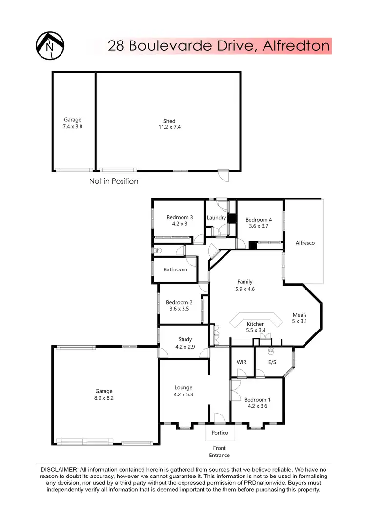 Floorplan of Homely house listing, 28 Boulevarde Drive, Alfredton VIC 3350