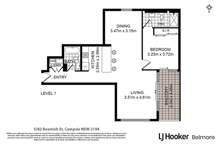 Floorplan of Homely apartment listing, 5/82 Beamish Street, Campsie NSW 2194