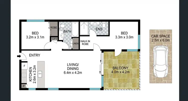 Floorplan of Homely apartment listing, 17/62 - 66 Waldheim Street, Annerley QLD 4103
