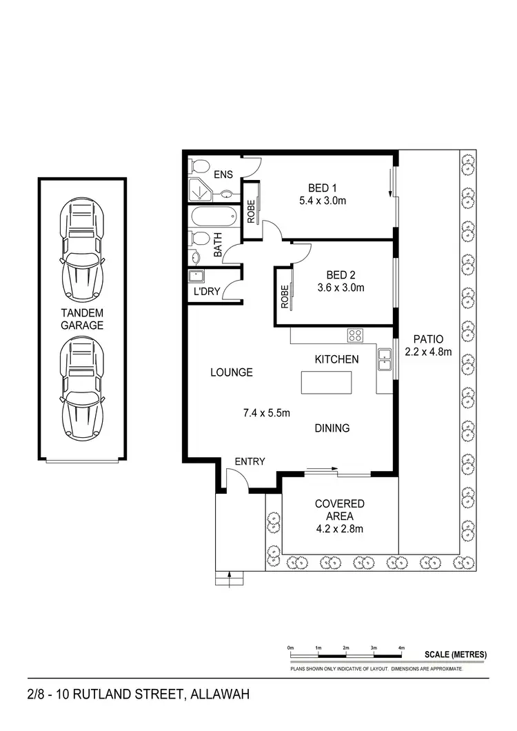 Floorplan of Homely unit listing, 2/8 Rutland Street, Allawah NSW 2218