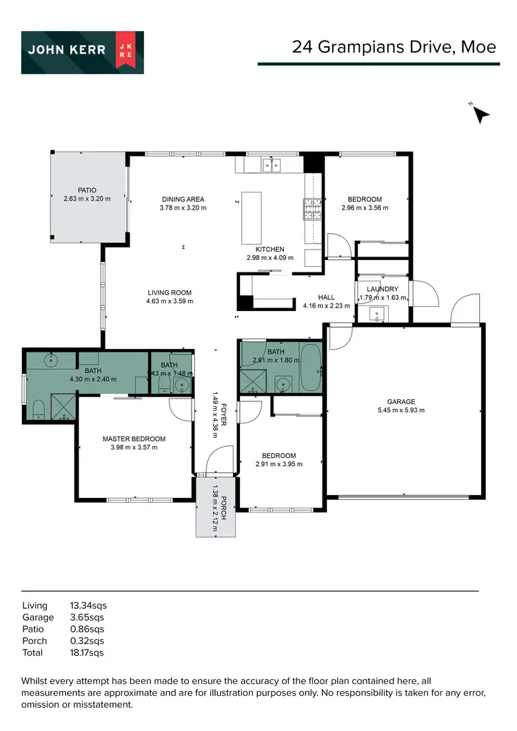 Floorplan of Homely house listing, 24 Grampians Drive, Moe VIC 3825