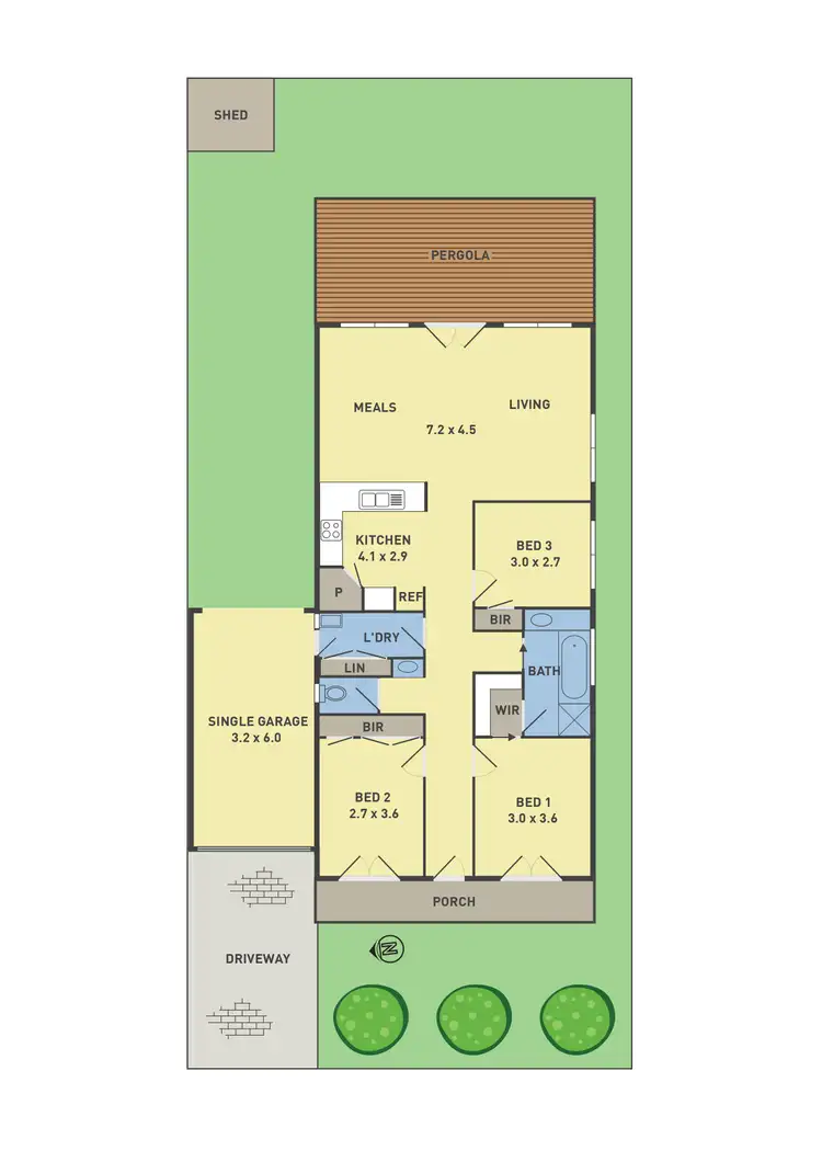 Floorplan of Homely house listing, 72 Mulberry Pass, Craigieburn VIC 3064