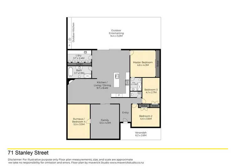 Floorplan of Homely house listing, 71 Stanley Street, Orbost VIC 3888
