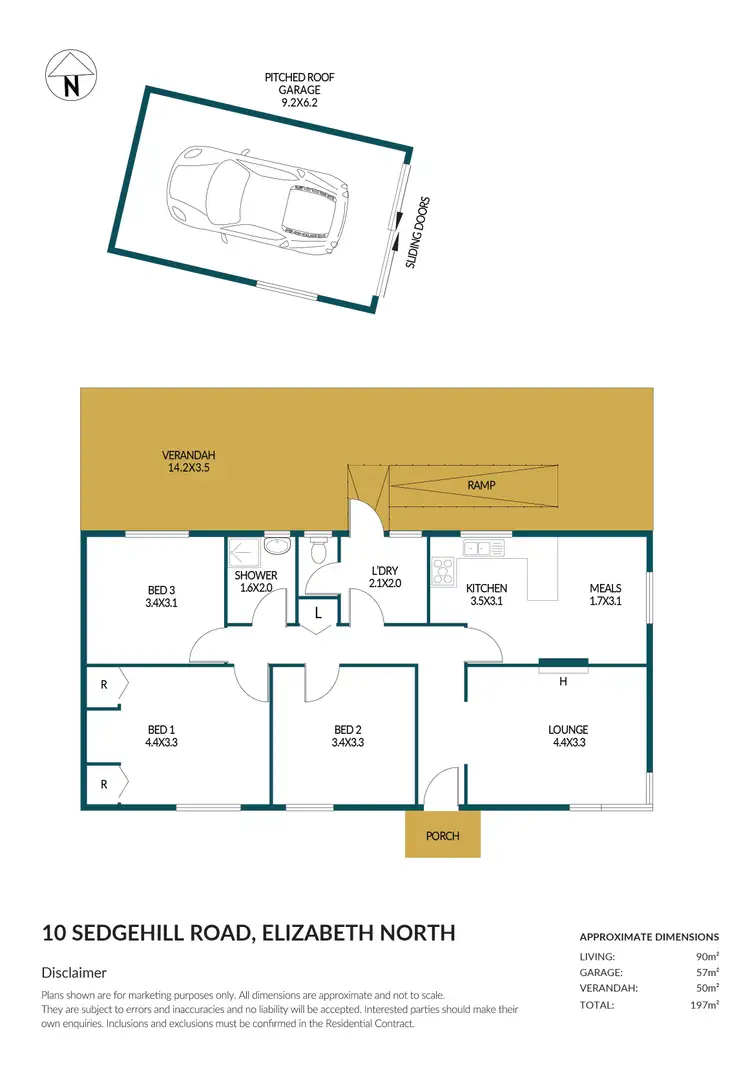 Floorplan of Homely house listing, 10 Sedgehill Road, Elizabeth North SA 5113