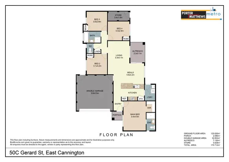 Floorplan of Homely house listing, 50C Gerard Street, East Cannington WA 6107