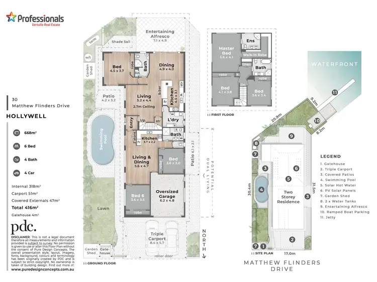 Floorplan of Homely house listing, 30 Matthew Flinders Drive, Hollywell QLD 4216