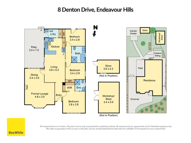 Floorplan of Homely house listing, 8 Denton Drive, Endeavour Hills VIC 3802