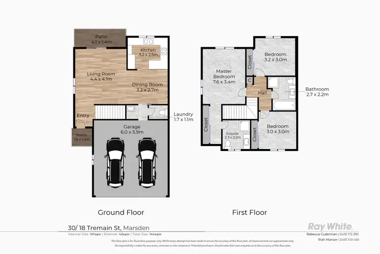 Floorplan of Homely townhouse listing, 30/18 Tremain Street, Marsden QLD 4132