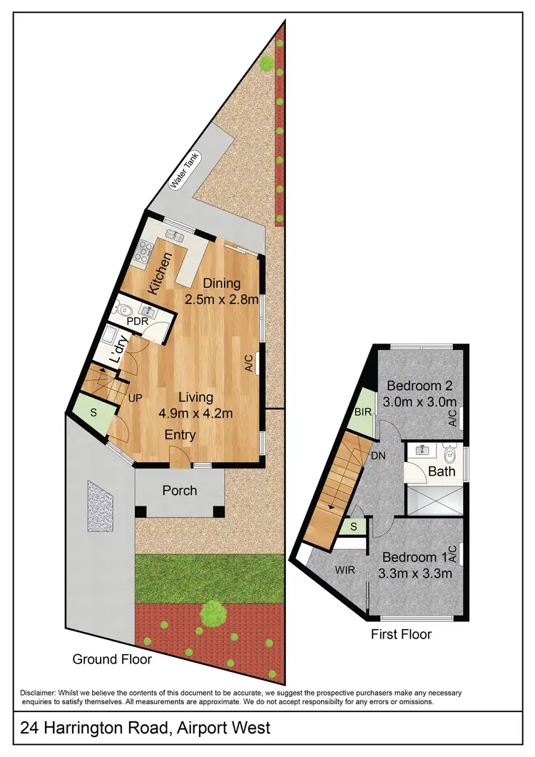 Floorplan of Homely townhouse listing, 24 Harrington Road, Airport West VIC 3042