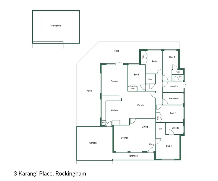 Floorplan of Homely house listing, 3 Karangi Place, Rockingham WA 6168