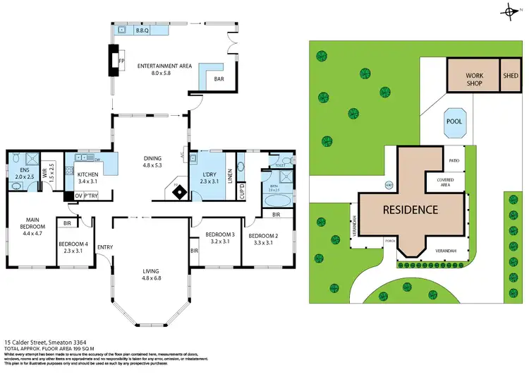 Floorplan of Homely house listing, 15 Calder Street, Smeaton VIC 3364