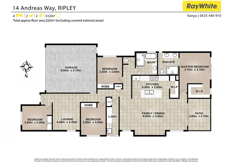 Floorplan of Homely house listing, 14 Andreas Way, Ripley QLD 4306