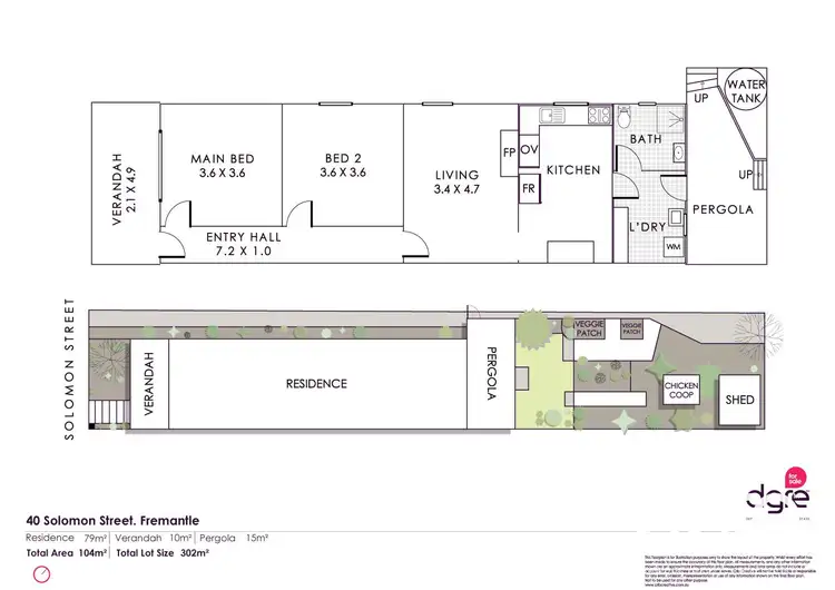 Floorplan of Homely house listing, 40 Solomon Street, Fremantle WA 6160