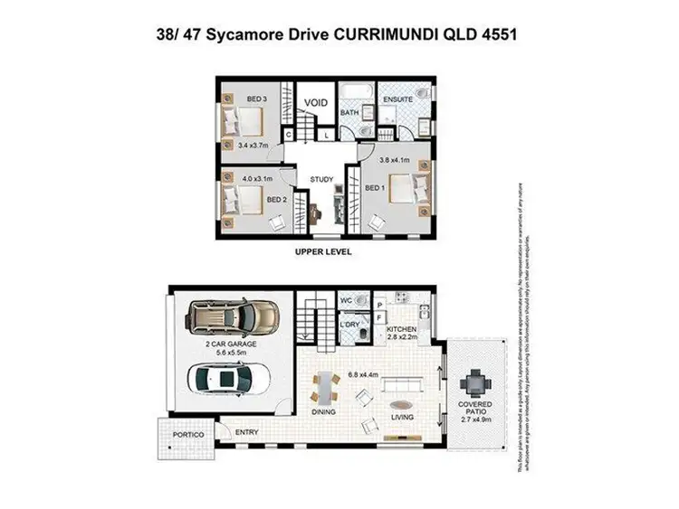 Floorplan of Homely townhouse listing, 38/47 Sycamore Dr, Currimundi QLD 4551