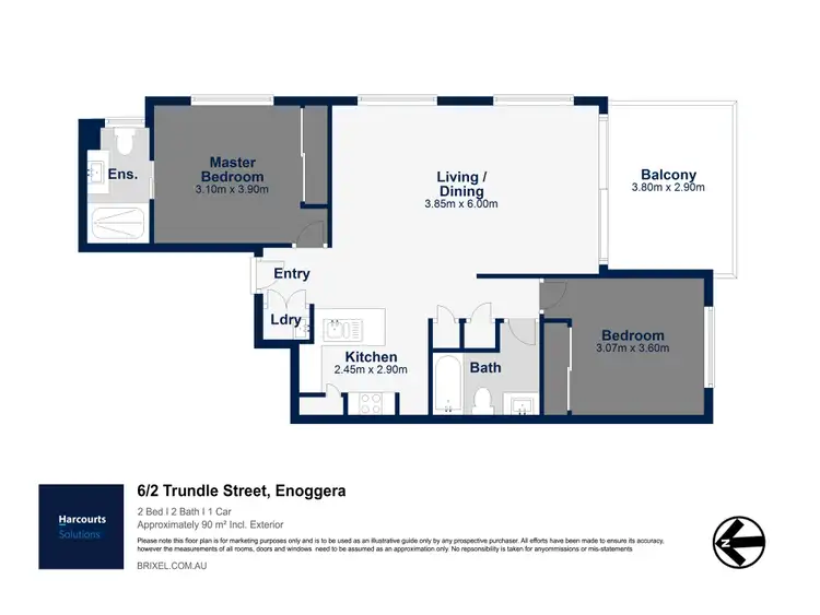 Floorplan of Homely unit listing, 6/2 Trundle Street, Enoggera QLD 4051