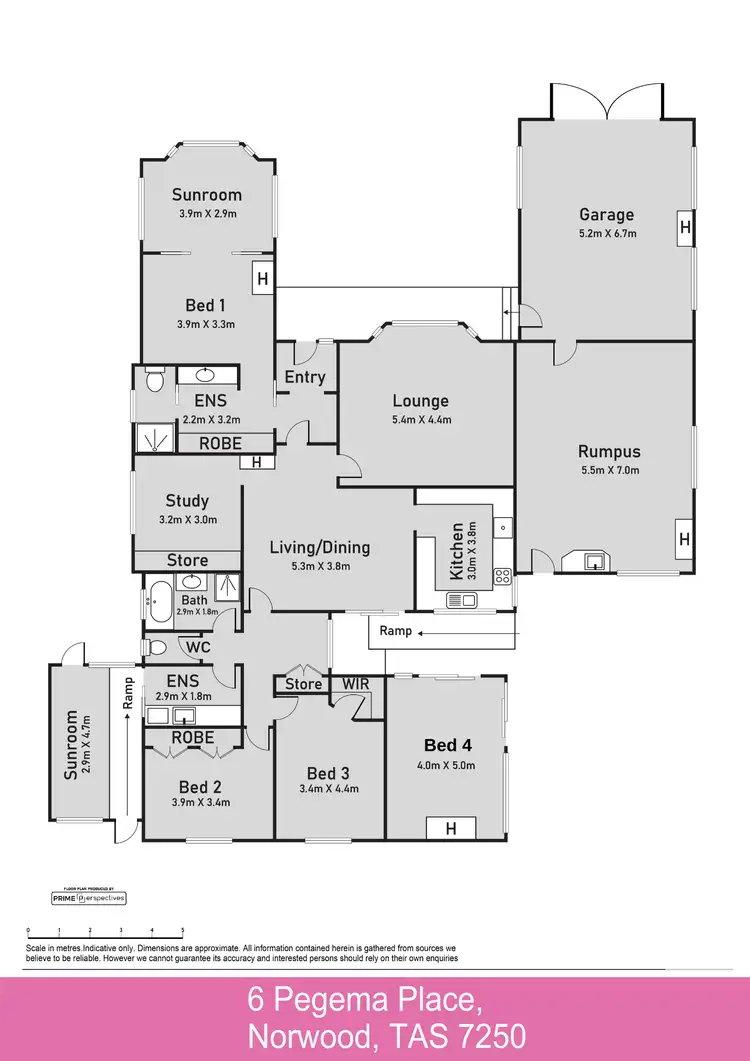 Floorplan of Homely house listing, 6 Pegema Place, Norwood TAS 7250