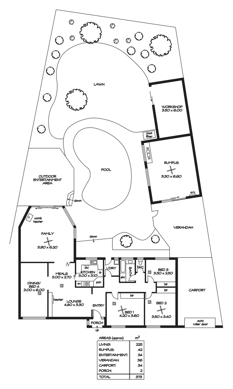 Floorplan of Homely house listing, 22 Clifford Way, Valley View SA 5093