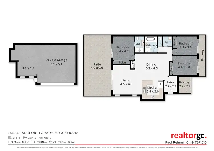 Floorplan of Homely house listing, 76/2-4 Langport Parade, Mudgeeraba QLD 4213