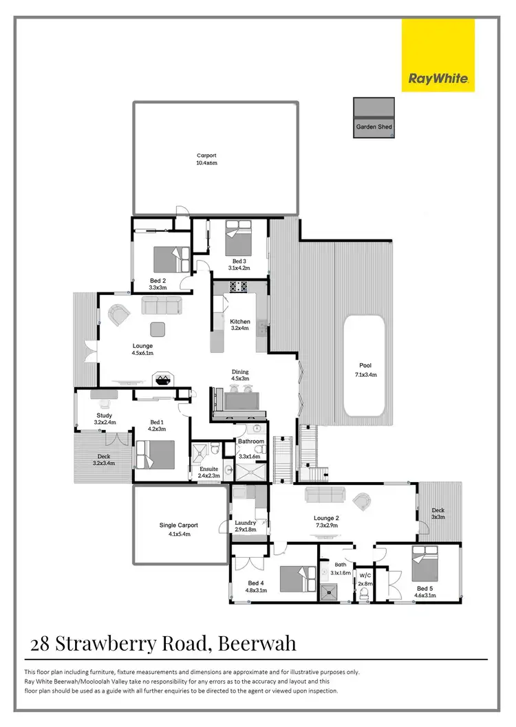 Floorplan of Homely house listing, 28 Strawberry Road, Beerwah QLD 4519