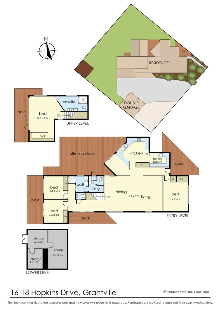 Floorplan of Homely house listing, 16 - 18 Hopkins Drive, Grantville VIC 3984