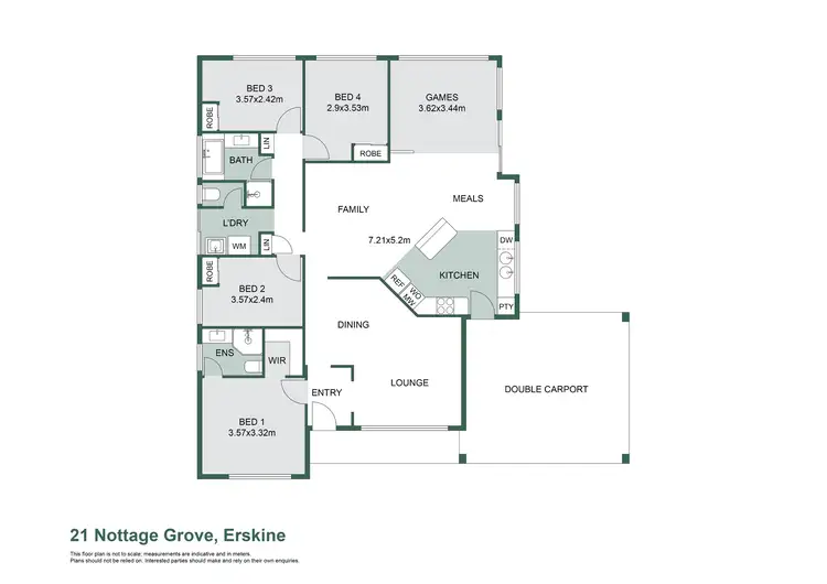 Floorplan of Homely house listing, 21 Nottage Grove, Erskine WA 6210