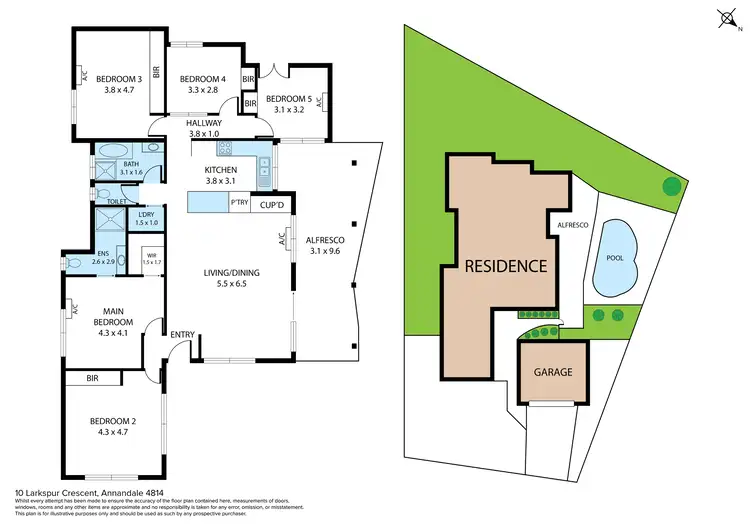 Floorplan of Homely house listing, 10 Larkspur Crescent, Annandale QLD 4814