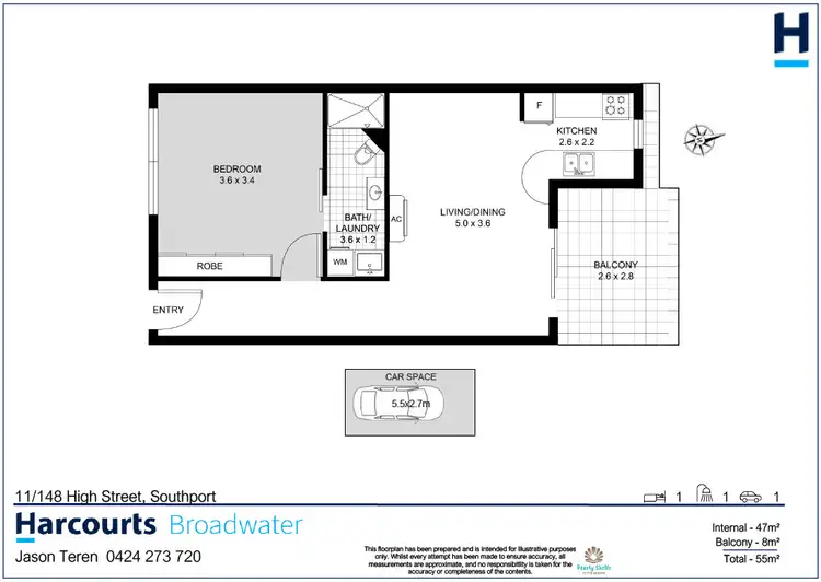 Floorplan of Homely apartment listing, 11/148 High Street, Southport QLD 4215